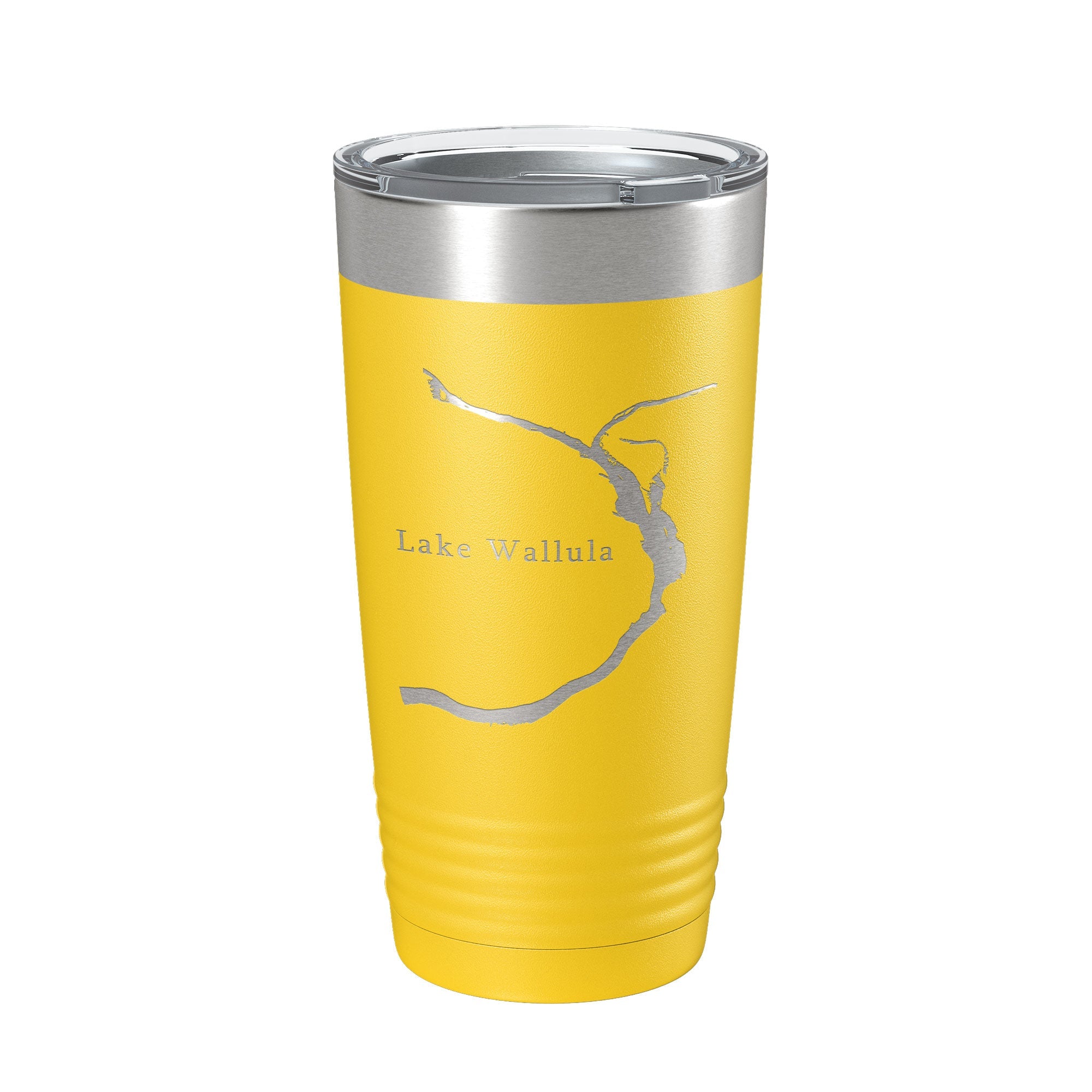 Lake Wallula Map Tumbler Travel Mug Insulated Laser Engraved Coffee Cup Washington 20 oz