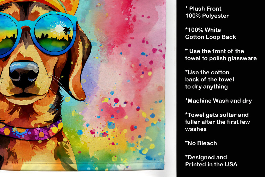 Dachshund Hippie Dawg Kitchen Towel
