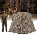 360 One Way See Through Ground Hunting Blind for Deer and Turkey Hunting