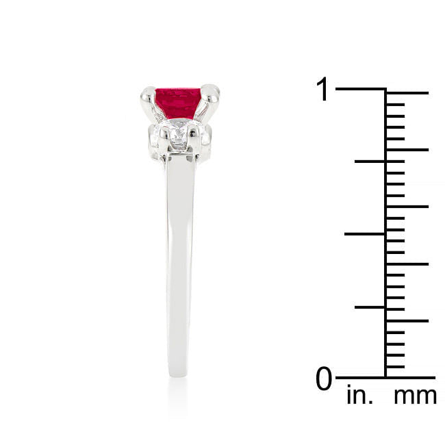 Mini Pink Tourmaline Triplet Ring
